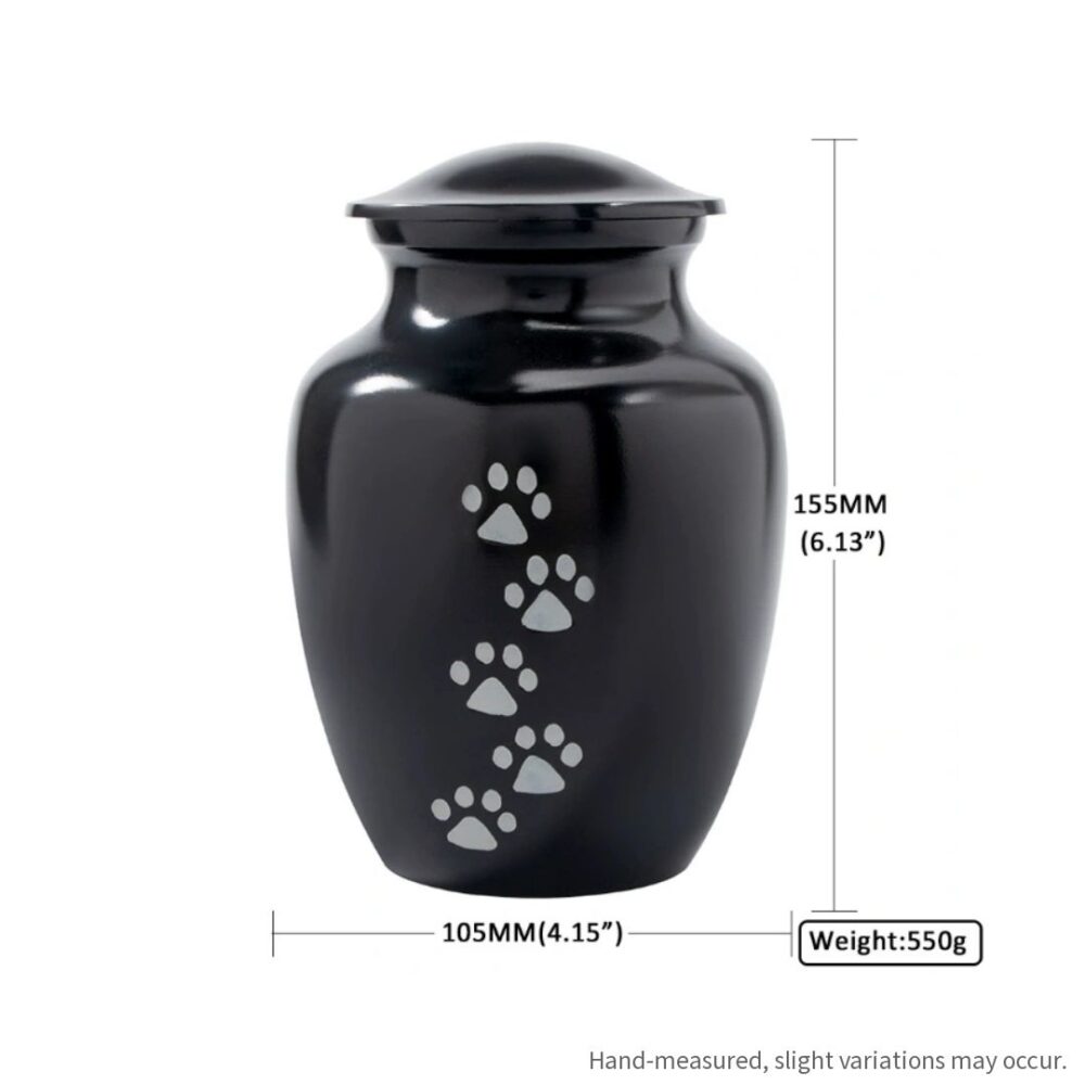 Custom Engraved and Patterned Alloy Pet Urn for Ashes - Image 4